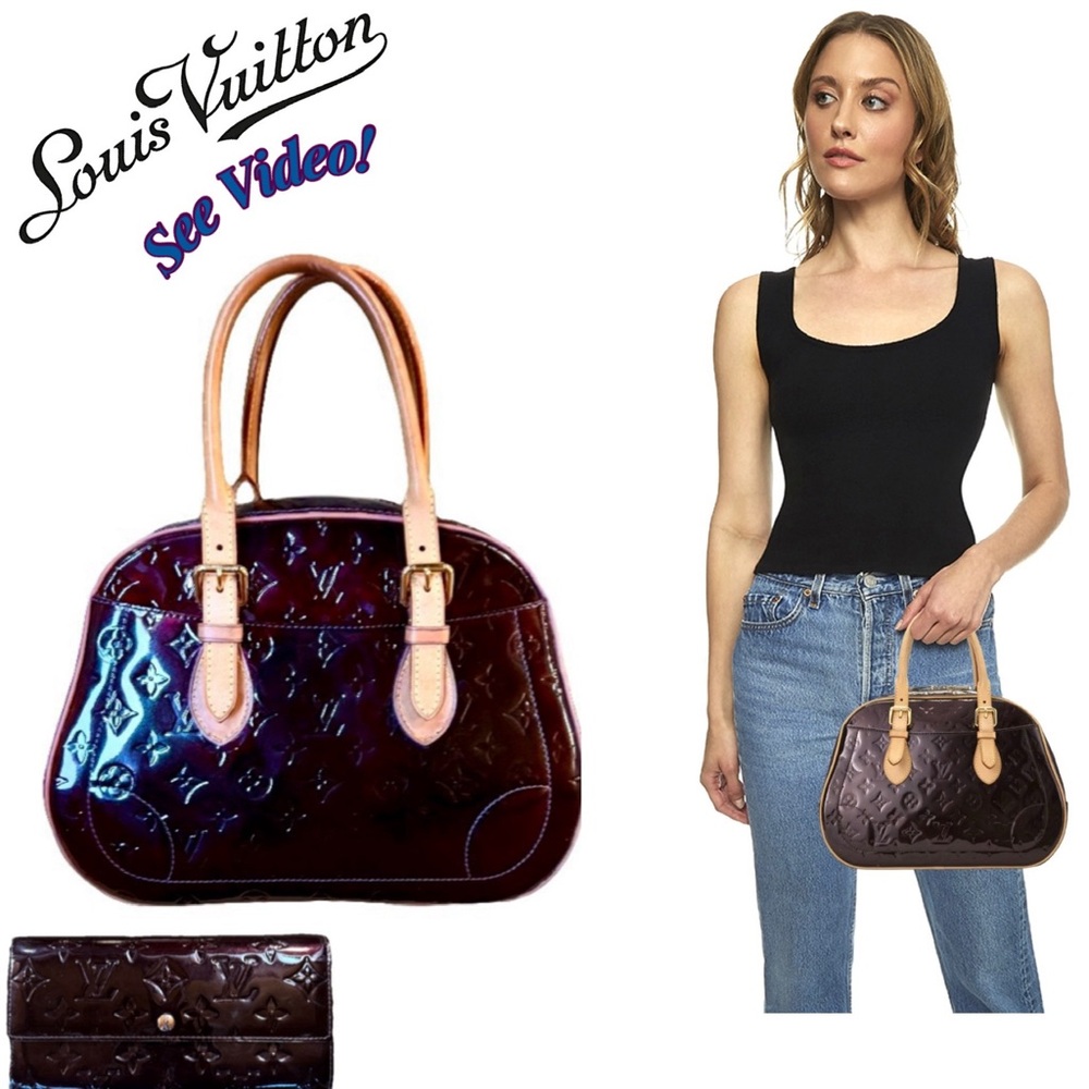 ๐Louis Vuitton LV Amarante Vernis Patent Leather Summit Dr & Matching Wallet ๐ - Picture 17 of 17